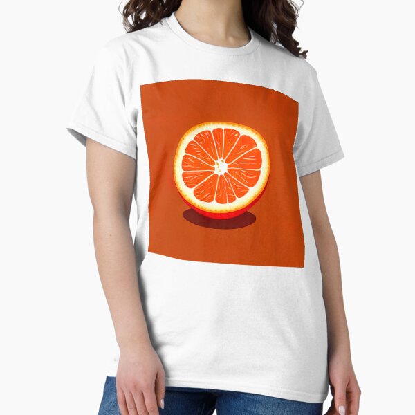 Orange fruit illustration Classic T-Shirt