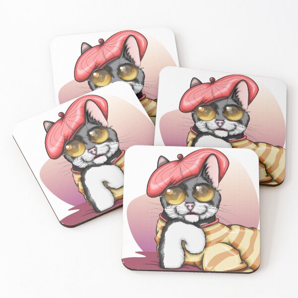 Item preview, Un gato con estilo designed and sold by h4nz4rt.