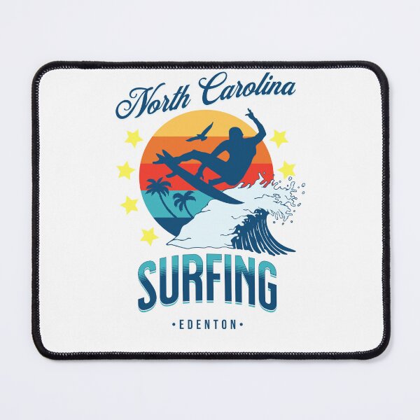 Item preview, Show your pride with your Edenton  North Carolina tee shirt, cap or Mug, all featuring this stunning Edenton NC  surfer and Edenton surfing design. designed and sold by gratefulshop.