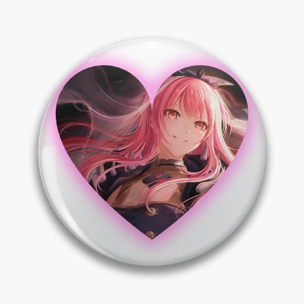 Item preview, Mori Calliope Cute Vtuber Beautiful Heart Shape Cut designed and sold by creativille.