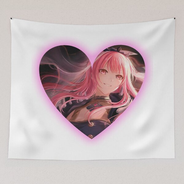 Item preview, Mori Calliope Cute Vtuber Beautiful Heart Shape Cut designed and sold by creativille.
