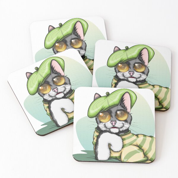 Item preview, Un gato con un estilo muy particular designed and sold by h4nz4rt.