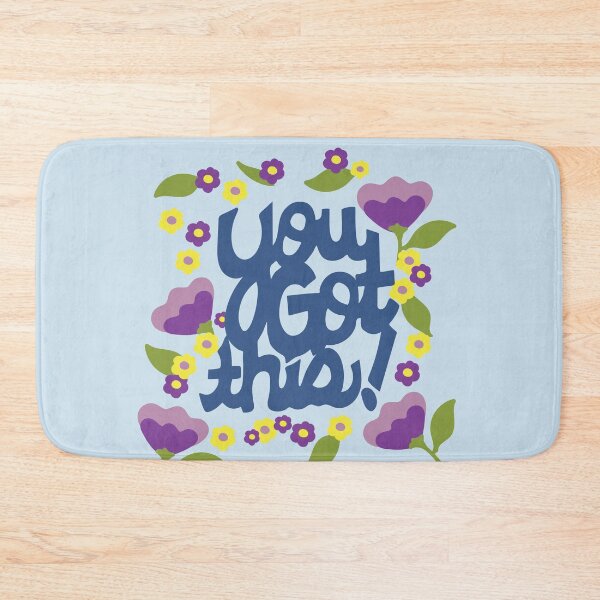 Item preview, You got this! Encouragement floral cartoon text art designed and sold by AngelDawnDesign.