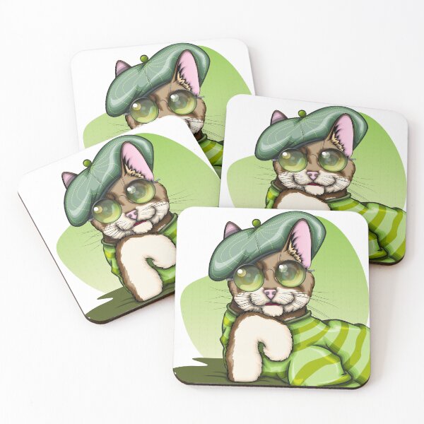 Item preview, Un gato con estilo designed and sold by h4nz4rt.