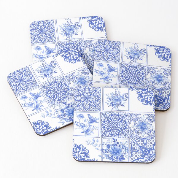 Item preview, Chinoiserie,blue flowers,birds,blue china,blue willow  designed and sold by MariaMarinova.