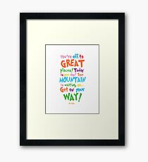Oh! The Places You'll Go Framed Print