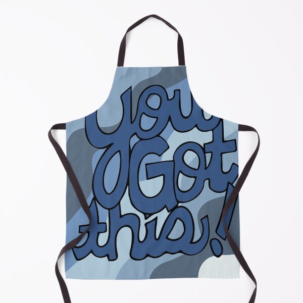 Item preview, You got this! Encouragement cartoon text art blue designed and sold by AngelDawnDesign.