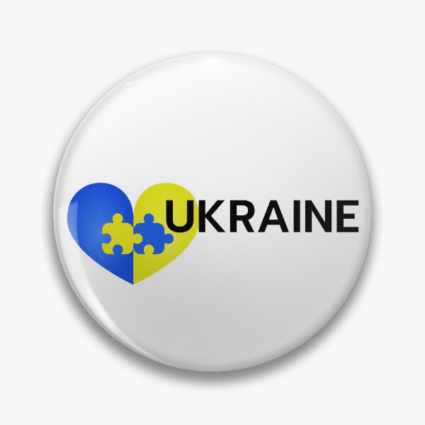 Item preview, Ukrainian Flag Heart Shape + Puzzles - Gift idea designed and sold by NH2019.