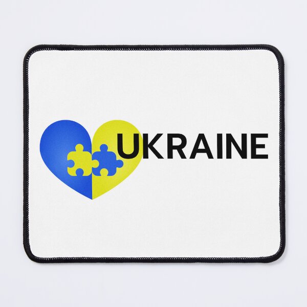 Item preview, Ukrainian Flag Heart Shape + Puzzles - Gift idea designed and sold by NH2019.