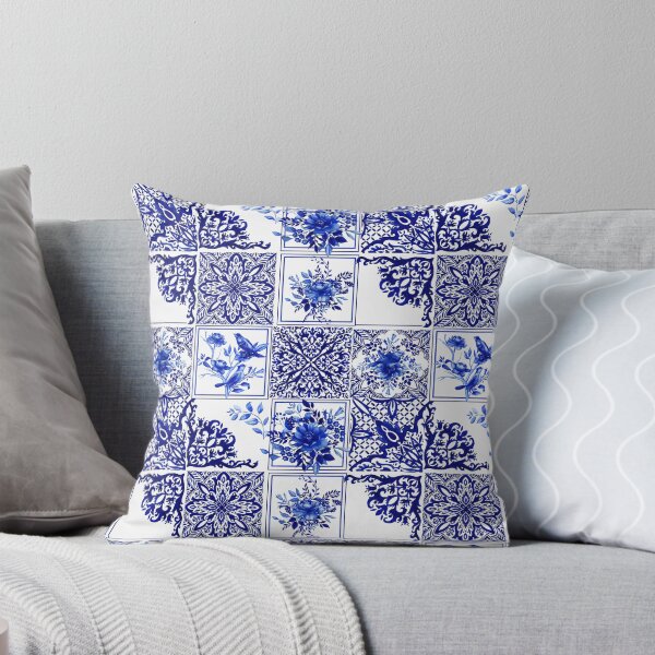 Item preview, Chinoiserie,blue flowers,birds,blue china,blue willow  designed and sold by MariaMarinova.