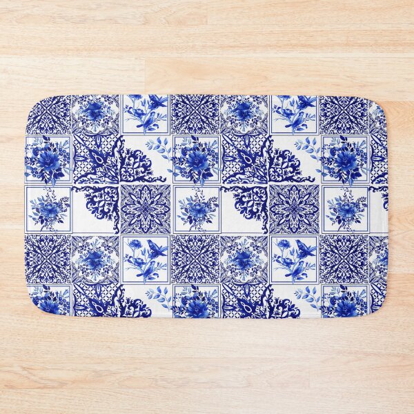 Item preview, Chinoiserie,blue flowers,birds,blue china,blue willow  designed and sold by MariaMarinova.
