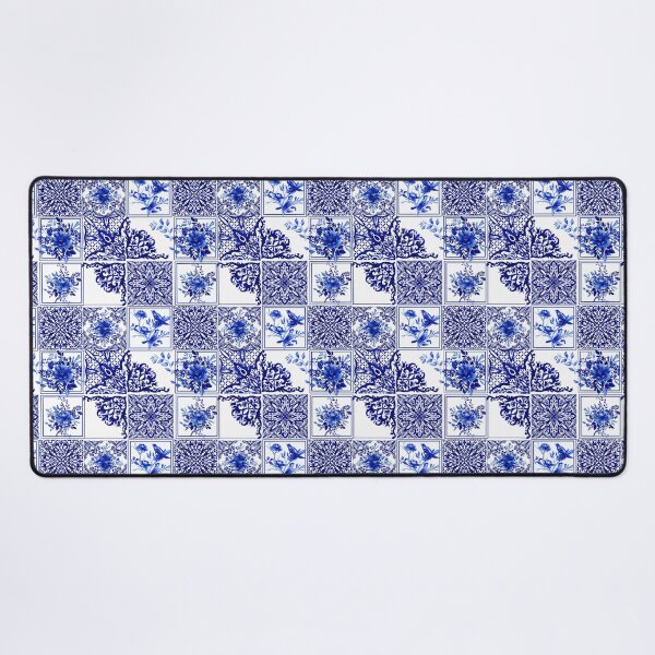 Item preview, Chinoiserie,blue flowers,birds,blue china,blue willow  designed and sold by MariaMarinova.