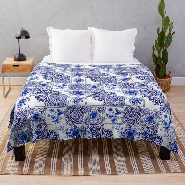 Item preview, Chinoiserie,blue flowers,birds,blue china,blue willow designed and sold by MariaMarinova.