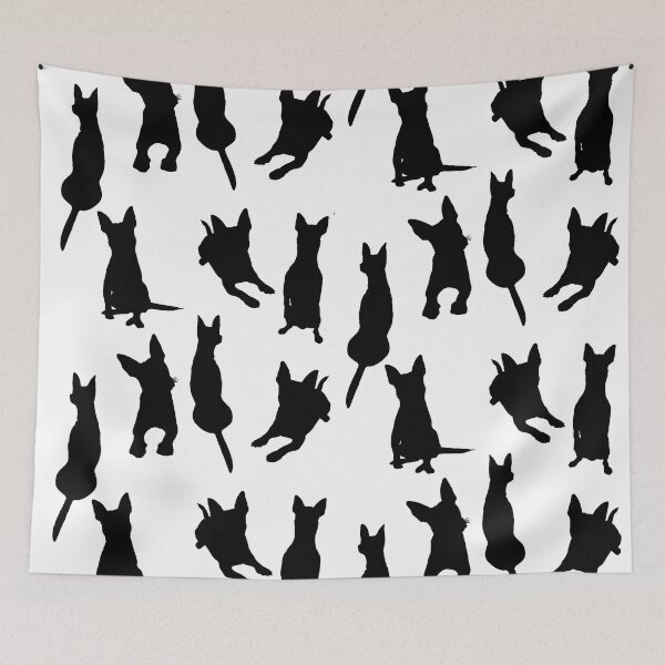 Item preview, Funny Cute Puppy Black and White Seamless Pattern designed and sold by Anakathrin.