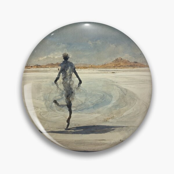 Item preview,  Desert Aesthetics. Lonely Figure in a Desert.  designed and sold by MonatheExplorer.