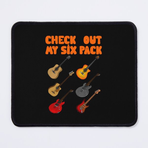 Item preview, Check Out My Six Pack Guitars Bass Electric Acoustic Tshirt designed and sold by Bornint Designs.