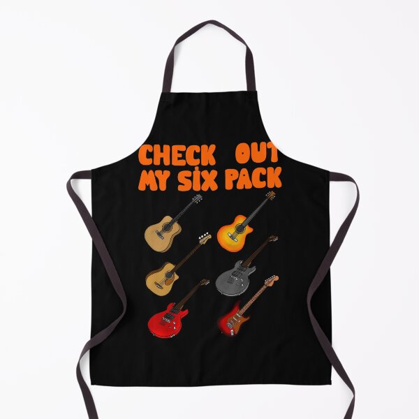 Item preview, Check Out My Six Pack Guitars Bass Electric Acoustic Tshirt designed and sold by Bornint Designs.