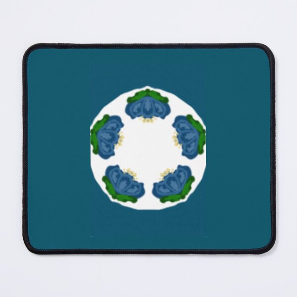 Item preview, Floral dish (Blue) designed and sold by ScarletPanda.