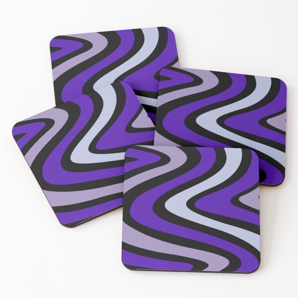 Item preview, Purple wiggly line abstract pattern designed and sold by Itzjustlife.