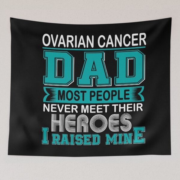 Item preview, Proud Ovarian Cancer Dad Most People Never Meet Their Heroes I Raise Mine designed and sold by frechettee.