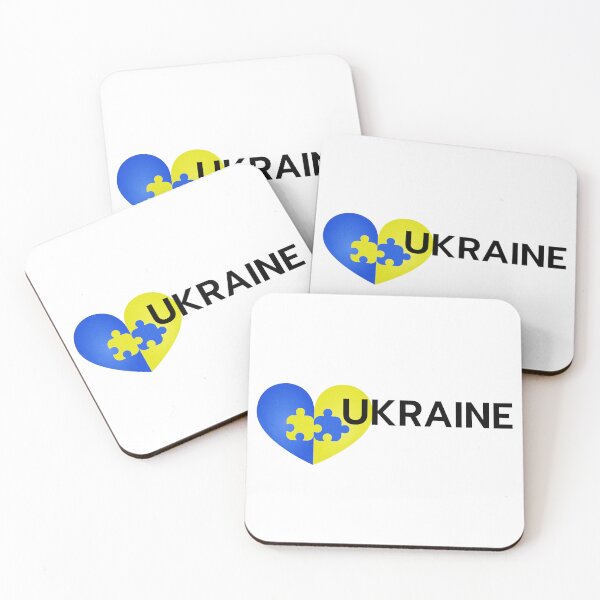 Item preview, Ukrainian Flag Heart Shape + Puzzles - Gift idea designed and sold by NH2019.
