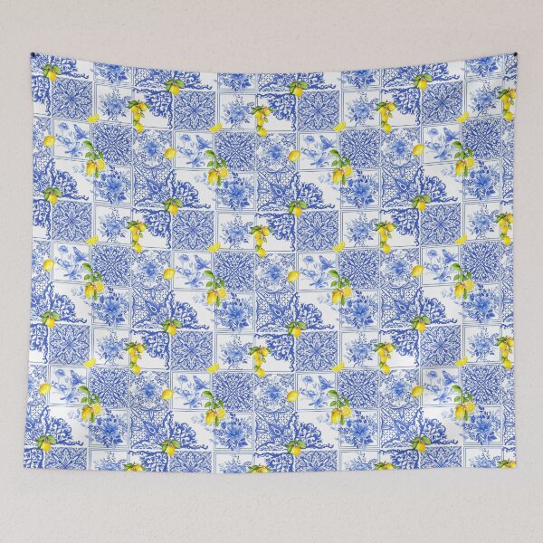 Item preview, Chinoiserie,blue flowers,birds,blue china,blue willow  designed and sold by MariaMarinova.