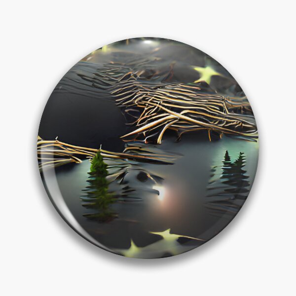 Item preview, Starry Forest Night designed and sold by AbstractlyArt.
