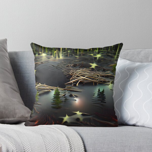 Aperçu de l'œuvre Nuit de la forêt étoilée créée et vendue par AbstractlyArt.