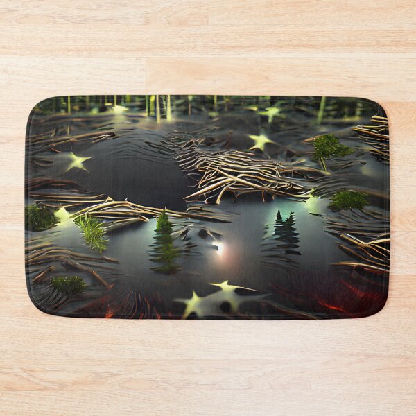 Item preview, Starry Forest Night designed and sold by AbstractlyArt.