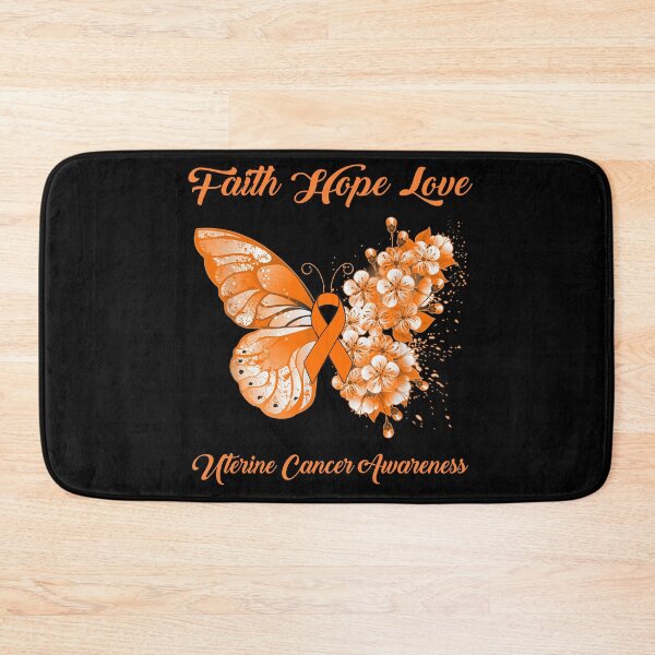 Item preview, Faith Hope Love Uterine Cancer Awareness Butterfly Ribbon Gifts designed and sold by Adropine.