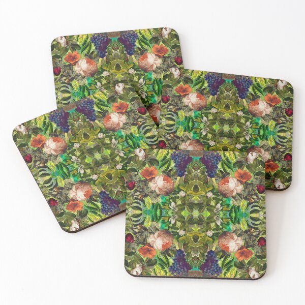 Item preview, Stylish vintage flowers and roses, botanical pattern, floral illustration, exotic fruits foliage, vintage roses designed and sold by ZeinabTaha.