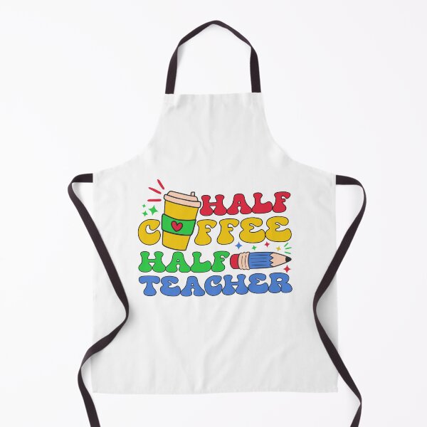 Item preview, Half Coffee Half Teacher | Funny Teacher Quote designed and sold by AurayaStudio.