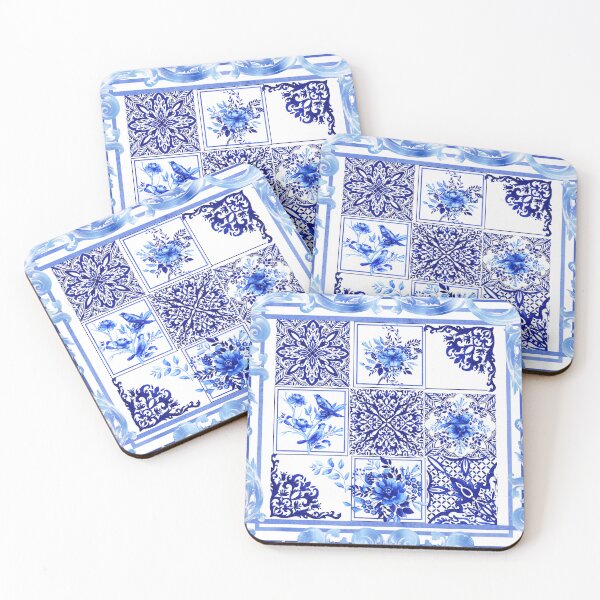 Item preview, Chinoiserie,blue flowers,birds,blue china,blue willow  designed and sold by MariaMarinova.