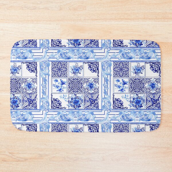 Item preview, Chinoiserie,blue flowers,birds,blue china,blue willow  designed and sold by MariaMarinova.
