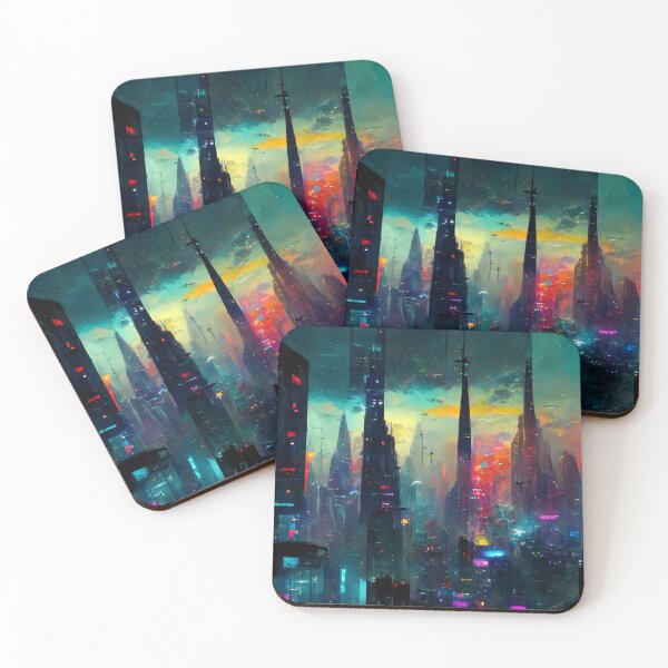 Item preview, Cyberpunk Futuristic City designed and sold by Midalle.
