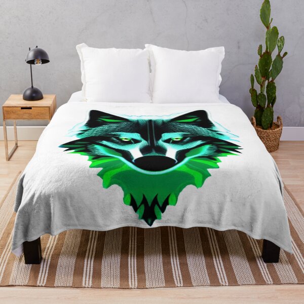 Item preview, Be Strong As A Wolf, Neon Wolf designed and sold by BlackDisaster.
