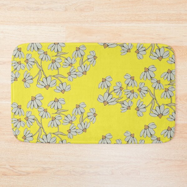 Item preview, Cheerful bands of white cartoon daisies in sunshine  designed and sold by AngelDawnDesign.