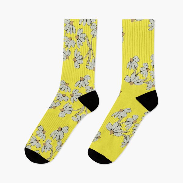 Item preview, Cheerful bands of white cartoon daisies in sunshine  designed and sold by AngelDawnDesign.