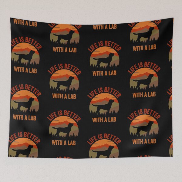 Item preview, Life Is Better With A Labrador Vintage Country Dog Gift  designed and sold by Guarddogdrive.