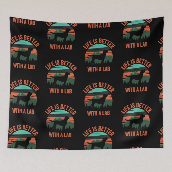 Item preview, Life Is Better With A Labrador Vintage Dog Gift  designed and sold by Guarddogdrive.