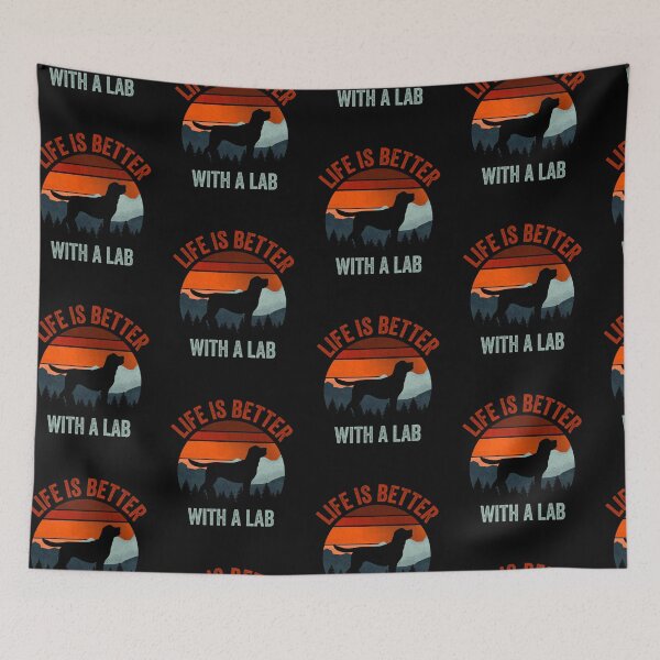 Item preview, Life Is Better With A Labrador Vintage Dog Gift  designed and sold by Guarddogdrive.