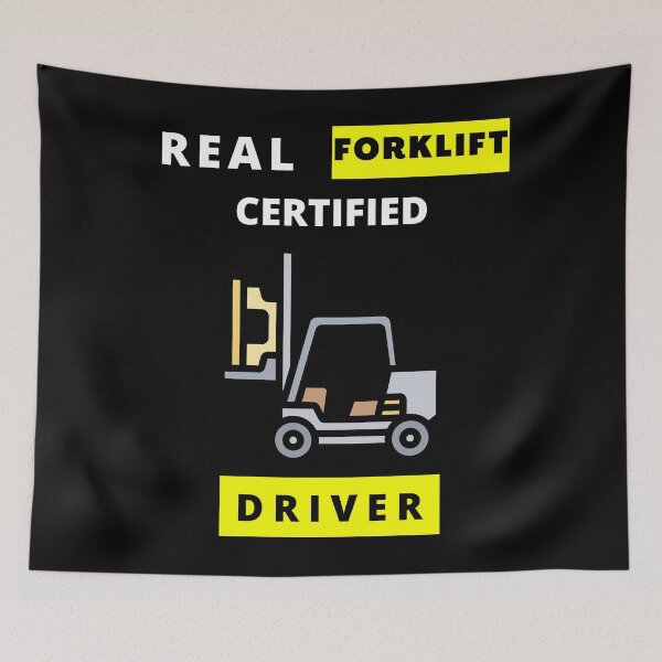 Item preview, real forklift certified driver, best gift for forklift drivers designed and sold by Trucker10.