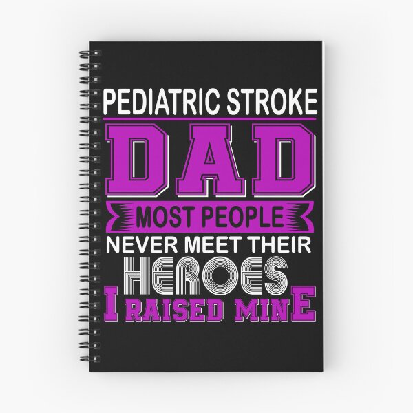 Item preview, Proud Pediatric Stroke Dad Most People Never Meet Their Heroes I Raise Mine designed and sold by frechettee.