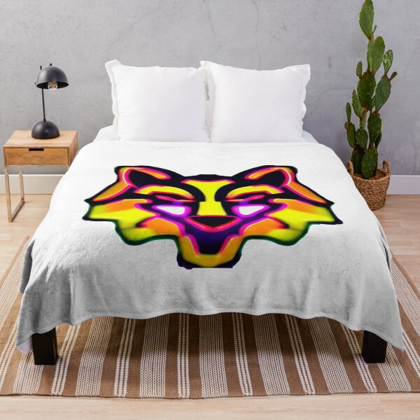 Item preview, Be Strong As A Wolf, Neon Wolf designed and sold by BlackDisaster.