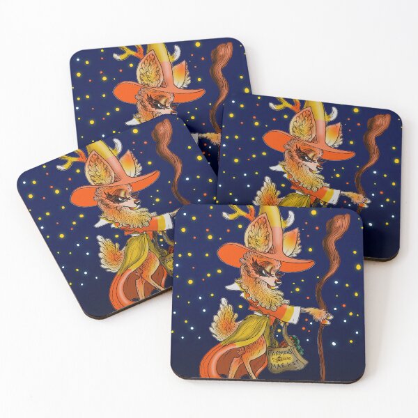 Item preview, Candy Corn Deer Wizard, Starry Background designed and sold by Brooksie Fontaine.