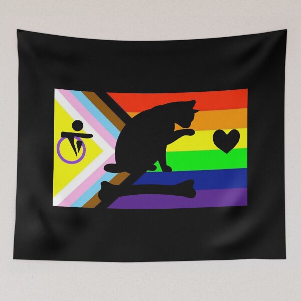Item preview, Pirate pride flag progress pride rainbow Bonnet designed and sold by Theoldgirl900.