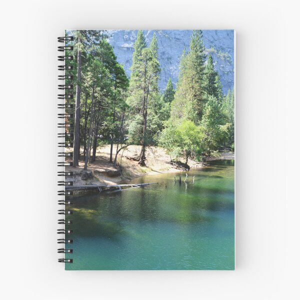 Item preview, Yosemite National Park landscape photography. Beautiful mountain, summer  green trees and clear water river. designed and sold by naturematters.
