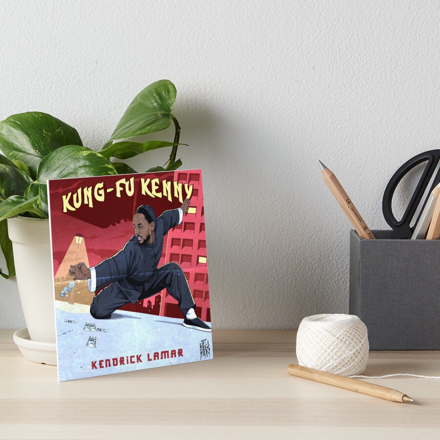 Kung Fu Kenny Art Board Print