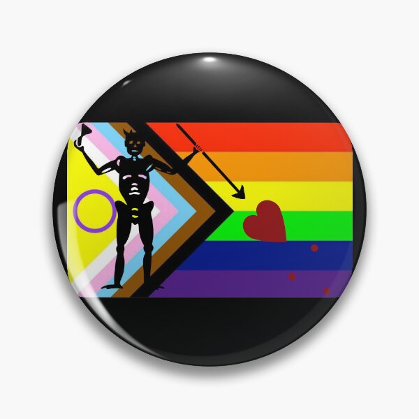 Item preview, Pirate pride flag progress pride rainbow Blackbeard designed and sold by Theoldgirl900.
