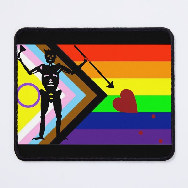 Item preview, Pirate pride flag progress pride rainbow Blackbeard designed and sold by Theoldgirl900.